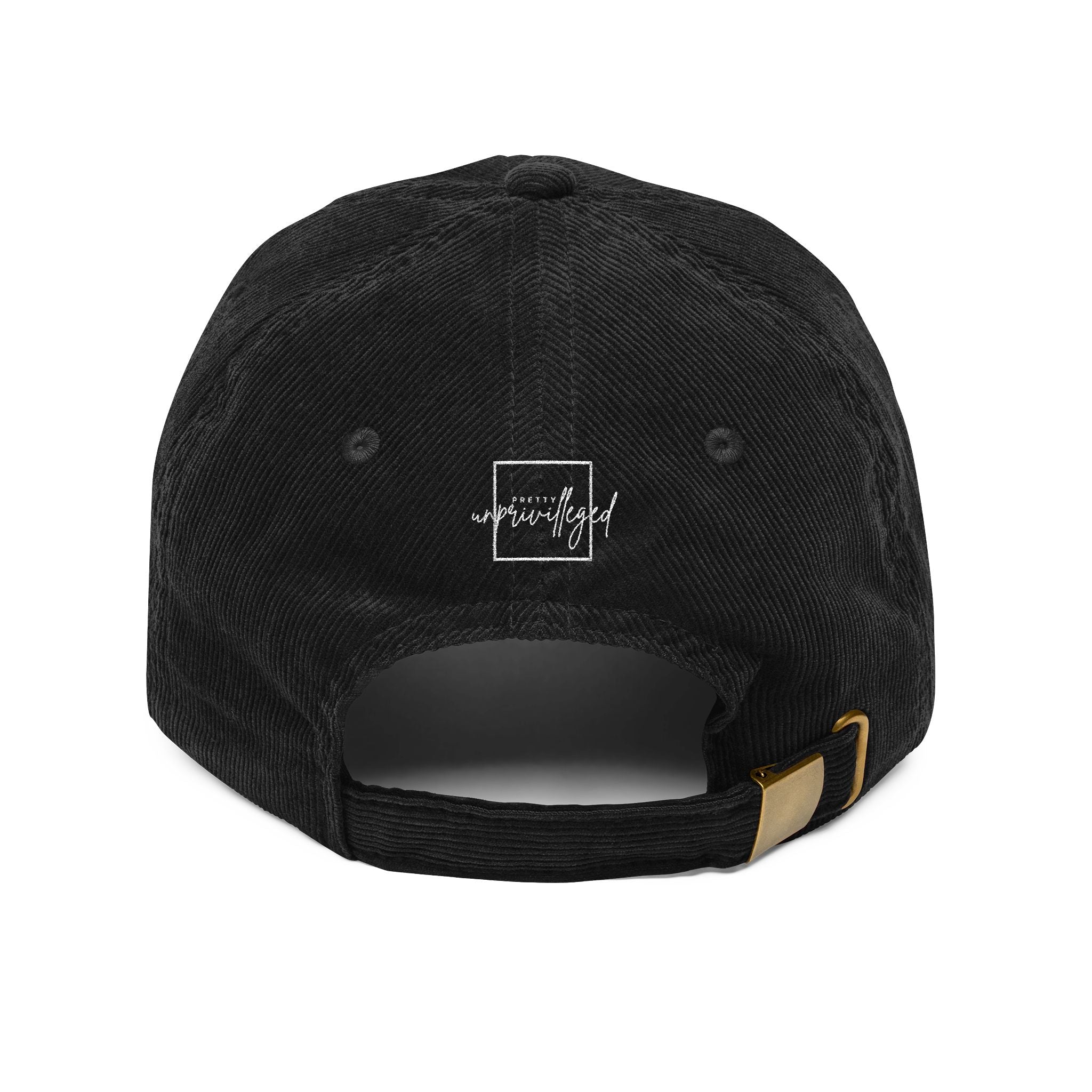 Pretty Unprivileged - Corduroy Baseball Cap