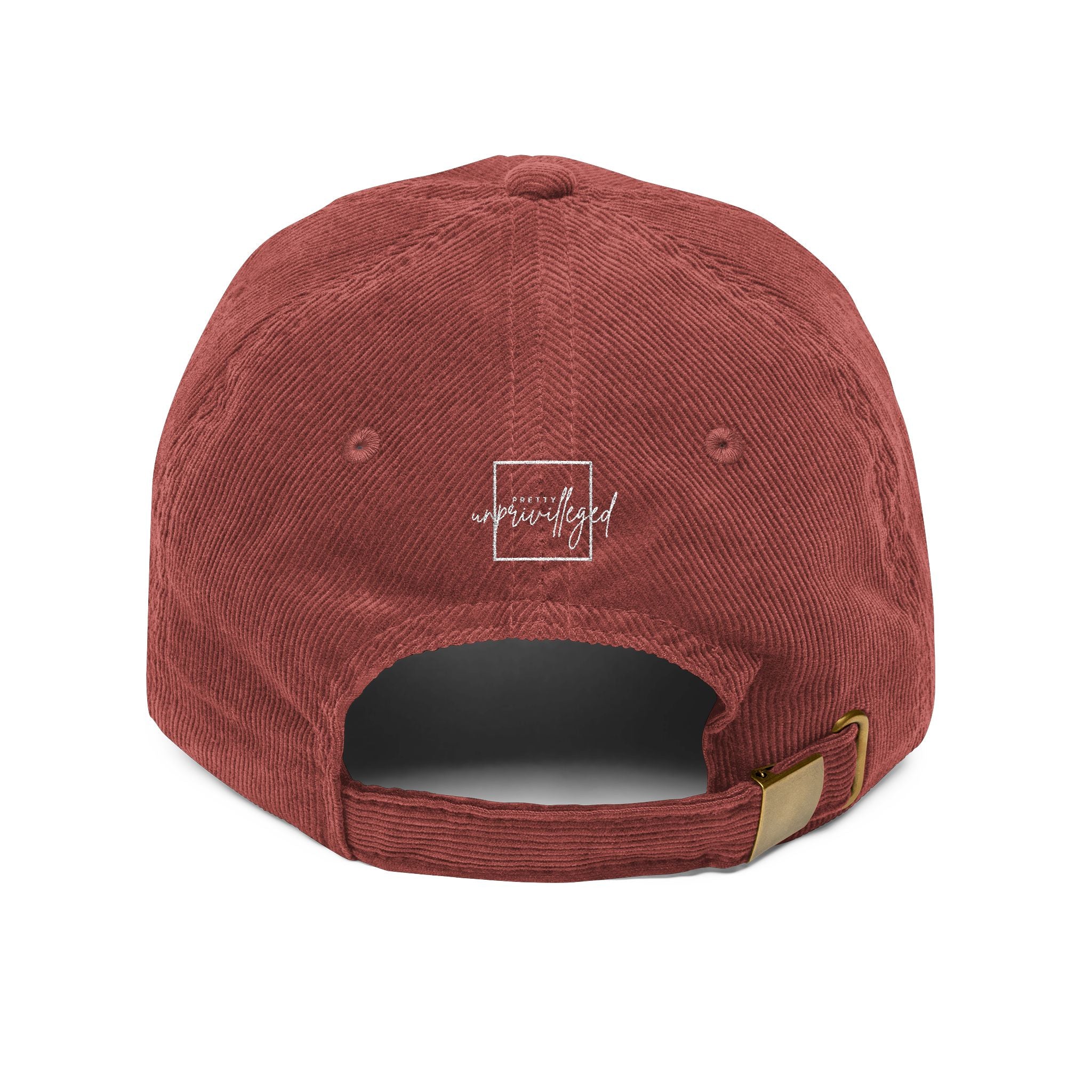 Pretty Unprivileged - Corduroy Baseball Cap