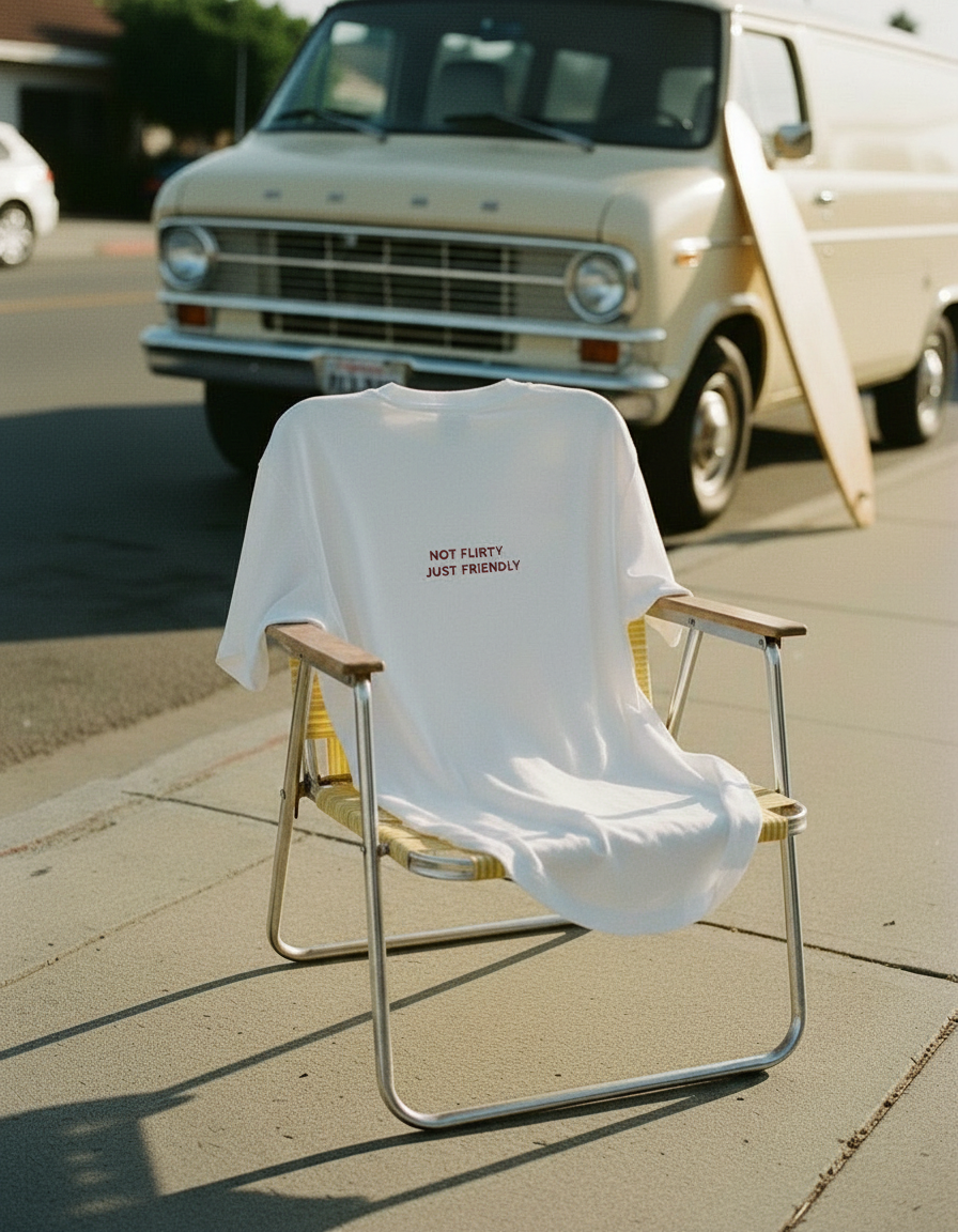 Not Flirty, Just Friendly - Box Tee