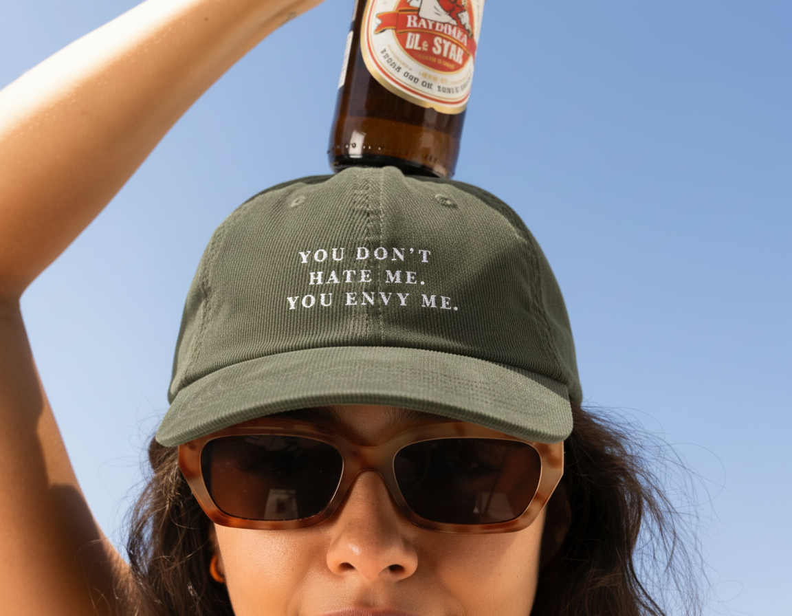 You Don't Hate Me, You Envy Me - Corduroy Baseball Cap