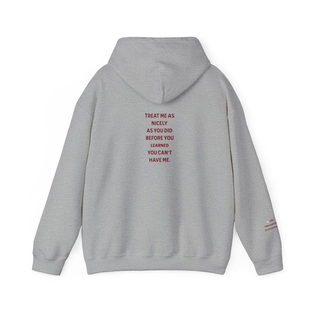 Comfy "Treat Me Nice" Hoodie